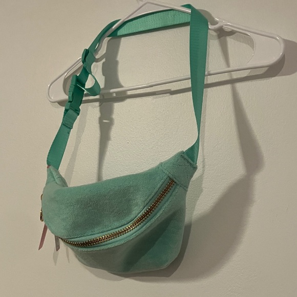 Stoney Clover Lane Mint Crossbody Bag with Gold Zipper - Picture 4 of 4